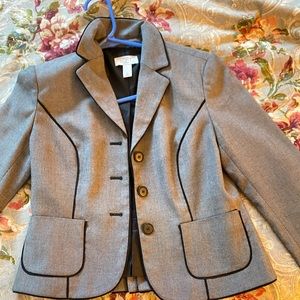 Ann Taylor Gray Blazer